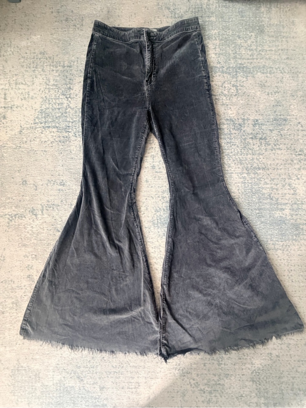 We The Free Just Float On Corduroy Flare Pants Gray 29